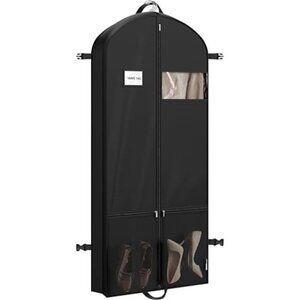 Travel Garment Bag 60 Inch Suits Dresses Coats Tuxedos Heavy Duty Polyester